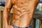 Male abdominal muscles