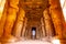 Male in Abu Simbel Temple in southern Egypt next to Lake Nasser