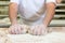 Male baker baking bread