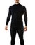Male black thermal underwear for active sport