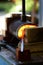 Male blacksmith in his smithy workshop