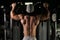 Male Bodybuilding Athlete Doing Pull Ups