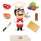 Male Chef Icons Set