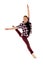 Male Contemporary Lyrical Dancer in Flying Leap