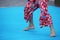 Male dancer during an Indonesian street dance festival