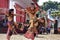Male dancer - traditional Indonesian dance performance, Jaran Kepang dance or Jaran Eblek from Indonesia