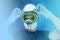 Male, disinfector in a protective suit, respirator, goggles and helmet, biological and chemical weapons concept, coronavirus,