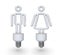 Male and female energy bulbs