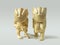 Male and female figurines Peliken Billiken, walrus bone