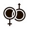 Male And Female Gender Sign Wedding glyph icon