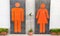 Male and female graphic symbols are used to indicate the presence of toilets