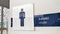 Male and female graphic symbols are used to indicate the presence of toilets