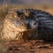 Male and Female Saltwater Crocodiles in their Natural Habitat