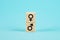 Male and female symbols. Female and male signs. Gender concept. Wooden blocks with male and female symbols.Gender