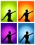 Male Fitness Silhouette Backgrounds