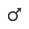 Male gender vector icon