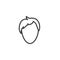 Male Hairstyle line icon