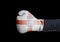 Male hand in Boxing glove with Three Lions Soccer England National Football Team Flag