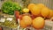 Male Hand Putting Fruit In A Shopping Trolley, Healthy Food Concept