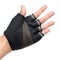 Male hand wearing cycling gloves