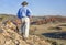 Male hiker in Red Mountain