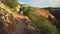 Male hiker walking on Ute Canyon trail