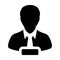 Male icon vector remove user person profile avatar with minus symbol in flat color glyph pictogram