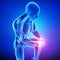 Male knee pain