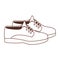 Male leather shoes