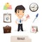 Male Manager Icons Set