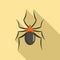 Male mouse spider icon, flat style