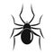 Male mouse spider icon, simple style