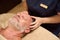 Male patient receives a wellness relaxing massage