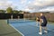 Male Pickleball Player Drop Shot