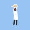 Male Professional Doctor Character with Sponge and Foam, Dentist Working in Medical Clinic or Hospital in White Lab Coat