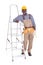 Male Repairman With Ladder