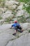 Male rock-climber
