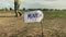 Male sapper walks through a minefield