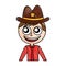 Male sheriff avatar character