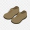 Male shoes isometric icon