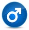 Male sign icon elegant blue round button