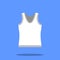 Male singlet vector sketch icon isolated on background. Male singlet icon for infographic, website or app. Flat design