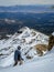 Male Skier Starting His Run At Mammoth Mountain Summit