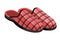 Male slippers, home footwear, isolated male pair