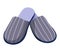 Male slippers, home shoes or footwear with striped print