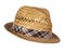 Male straw hat isolated