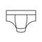 Male Swimming pant thin line pixel perfect icon