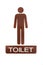 Male toilet sign