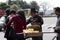 Male traders selling jackfruit