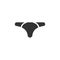 Male underpants icon flat